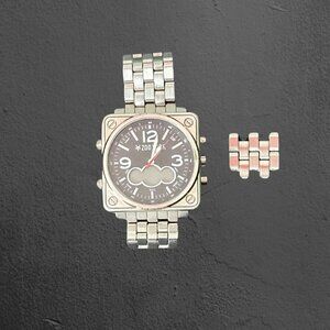 Zoo York Silver Square Watch